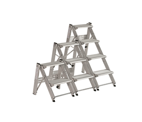 Pratiko Sicherheitstreppen – Klappbare Aluminium-Treppen mit Rutschfesten Stufen